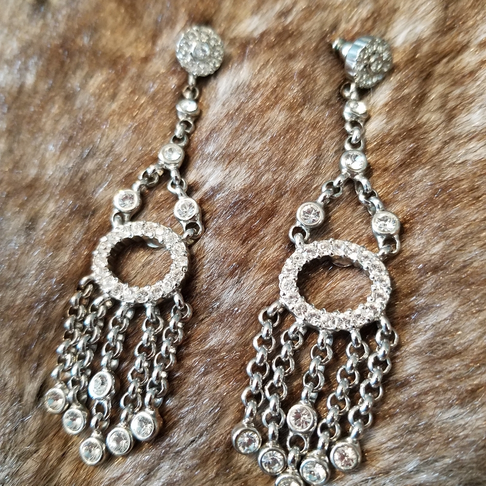 Italian Crystal Chandelier Earrings